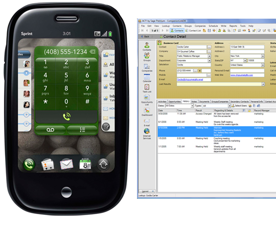 Sync BlackBerry with ACT!