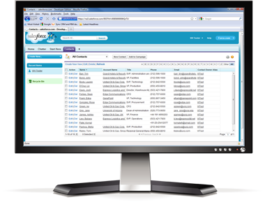 Sync with Salesforce.com