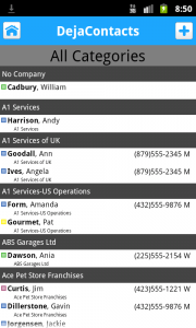 Group Contacts by Company