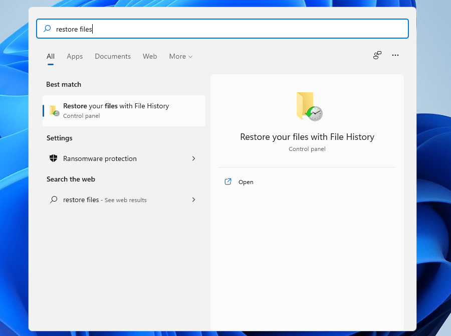 D:\S1989\Internal\Aug 2022\GP_How to Recover Shift Deleted Files in Windows 1011\Image\search-restore-your-files-with-file-history.png