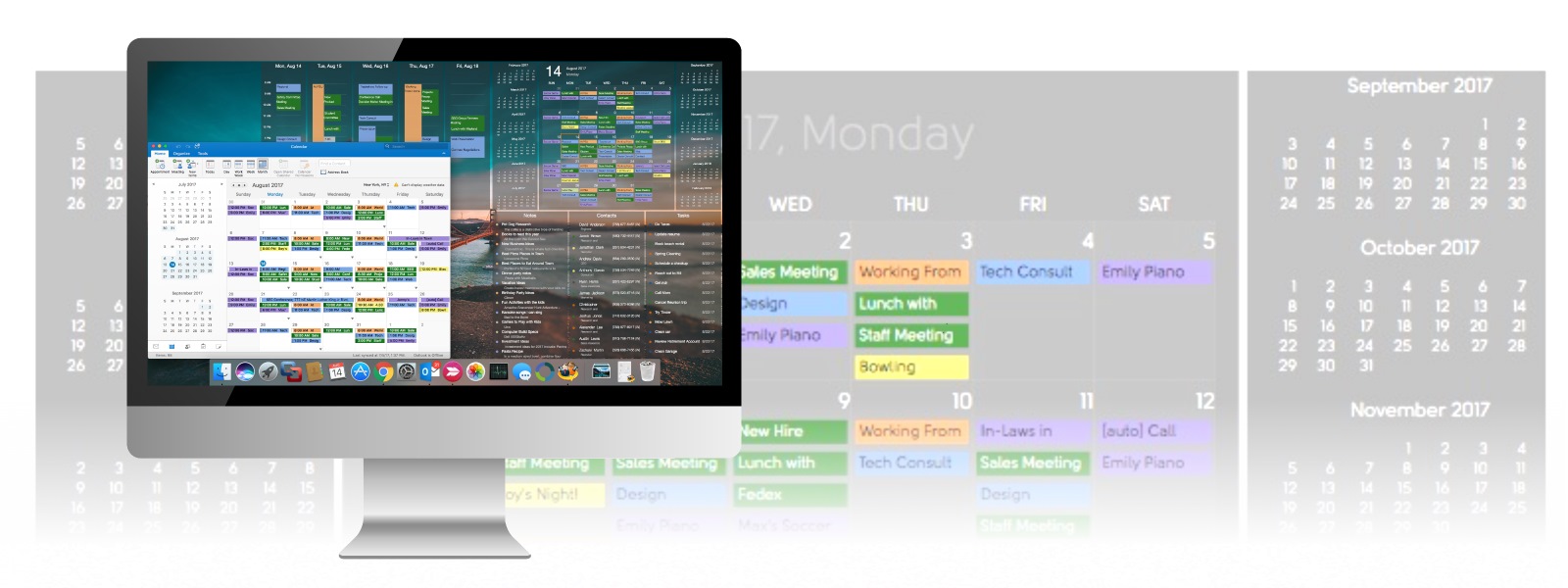 DejaDesktop Calendar Wallpaper - Put a Calendar on your Windows Wallpaper