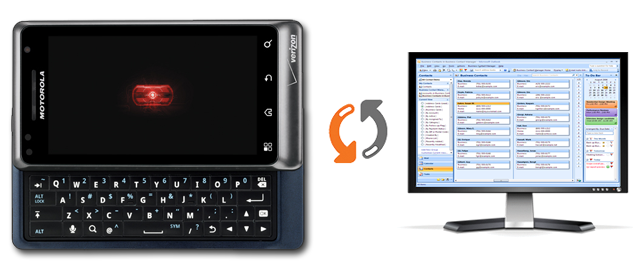 Sync the DROID 2 with Outlook