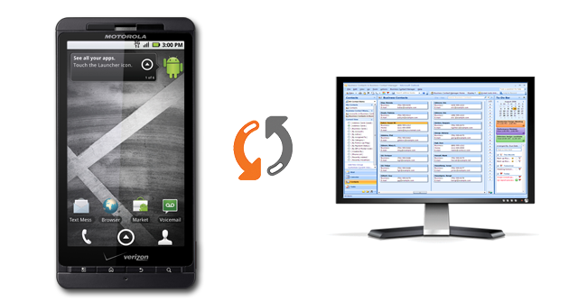 Sync the DROID X with your PC